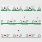 Love Golf Cadeaupapier (Vlak)