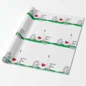 Love Golf Cadeaupapier (Uitgerold)