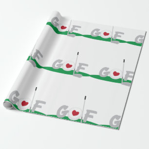 Love Golf Cadeaupapier