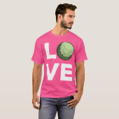 Love Golf Club Putter T-shirt (Voorkant volledig)