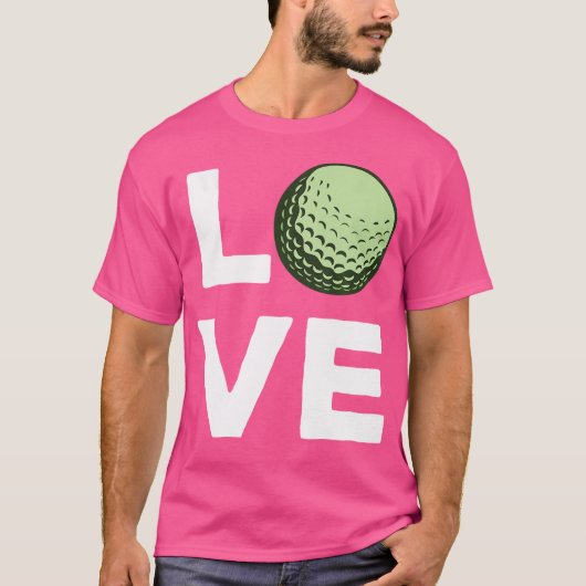 Love Golf Club Putter T-shirt (Voorkant)