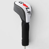 Love Golf Driver Hoesje Golfheadcover (Schuin)