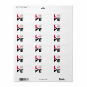 Love golf etiket (Full Sheet)