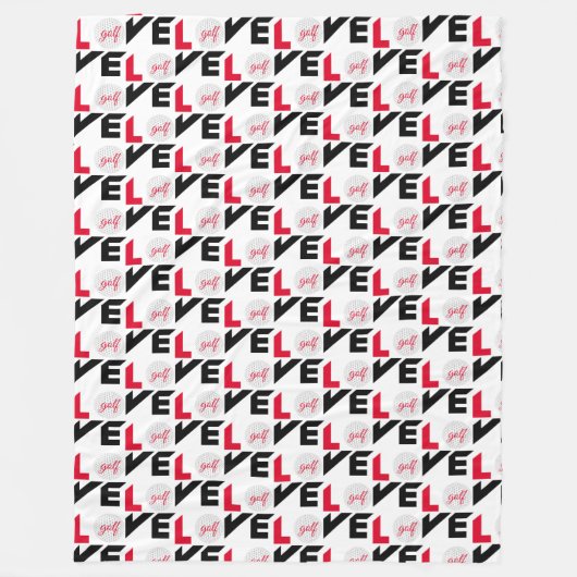 Love golf fleece deken (Voorkant)