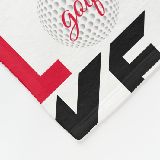 Love golf fleece deken (Hoek)