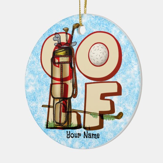 Love golf keramisch ornament (Links)