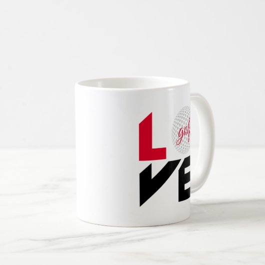 Love golf koffiemok (Voorkant rechts)