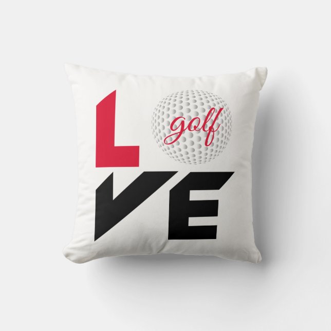 Love golf kussen (Voorkant)