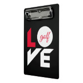 Love golf mini klembord (Angled2)