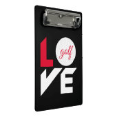 Love golf mini klembord (Schuin)