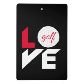 Love golf mini klembord (Achterkant)