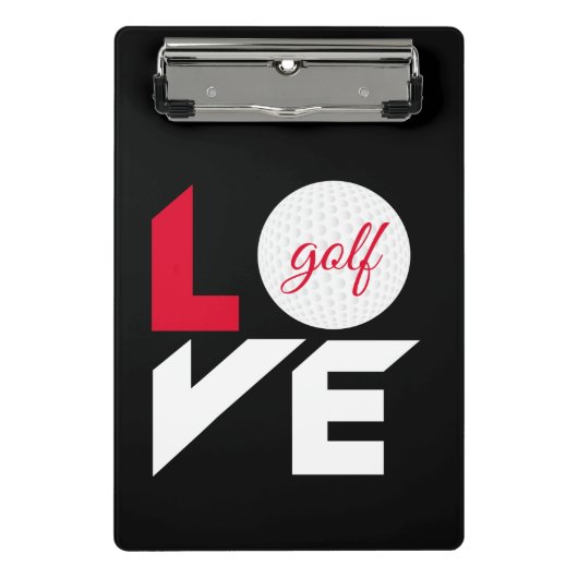 Love golf mini klembord (Voorkant)