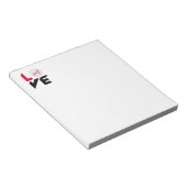 Love golf notitieblok (Schuin)