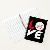 Love golf notitieboek (Binnen)