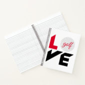 Love golf notitieboek (Binnen)