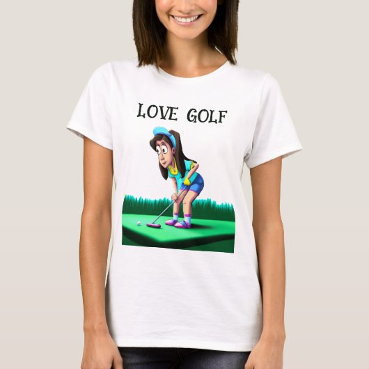 Love Golf T-Shirt (Voorkant)