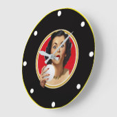 Love Golf Wall Clock Grote Klok (Hoek)
