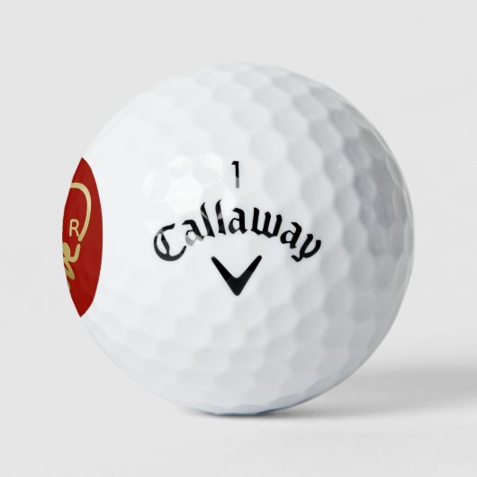 Love Golfer Monogram Year Golfballen (Logo)