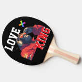 LOVE × GORILLA - Custom Tafeltennisbatje (Zijkant)