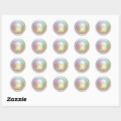 LOVE Goud 3 Parelkrans Ronde Sticker (Vel)