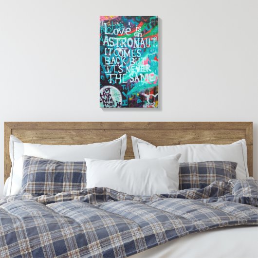 Love Graffiti Art Canvas Afdruk (Insitu (Slaapkamer))