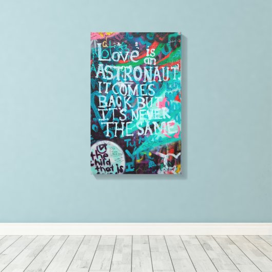Love Graffiti Art Canvas Afdruk (Insitu (Houten vloer))