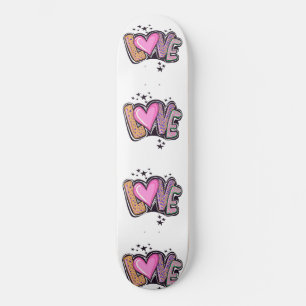 Love Graffiti Art Persoonlijk Skateboard