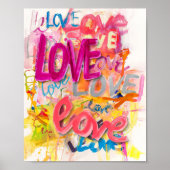 LOVE Graffiti Art Poster (Voorkant)