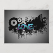 LOVE Graffiti Briefkaart (Voorkant)