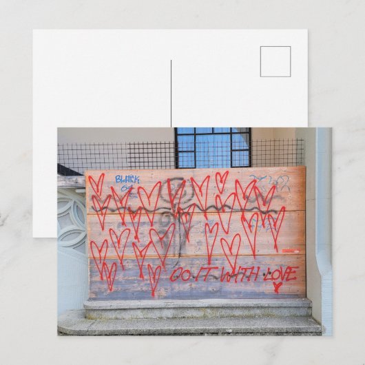 Love Graffiti Briefkaart (Voorkant / Achterkant)