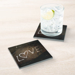 Love Graffiti Glazen Onderzetter