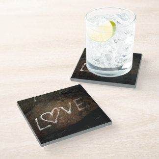 Love Graffiti Glazen Onderzetter