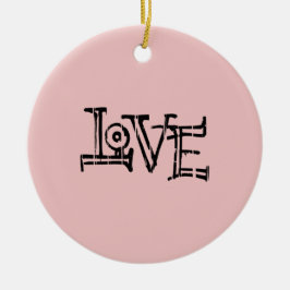 Love Graffiti Keramisch Ornament