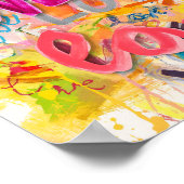 LOVE Graffiti Kunstposter Poster (Hoek)