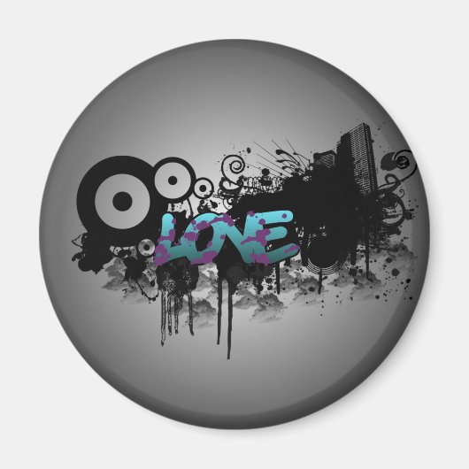 LOVE Graffiti Magneet (Voorkant)