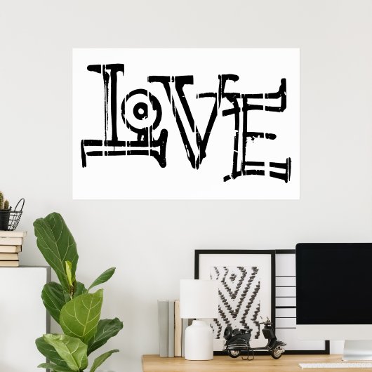 Love Graffiti Poster (Thuiskantoor)