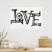 Love Graffiti Poster (Keuken)