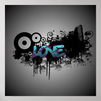 LOVE Graffiti Poster