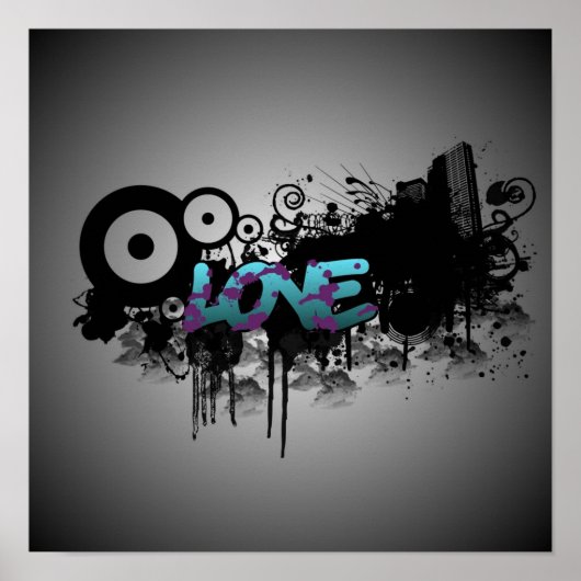 LOVE Graffiti Poster (Voorkant)