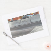 ~Love Graffiti~ STICKER, CUSTOMIZE IT! Rechthoekige Sticker (Envelop)
