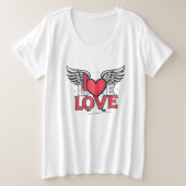 LOVE  Graffiti Style Art Unisex Soft style t-shirt (Design voorkant)