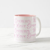 Love Grammy Tweekleurige Koffiemok (Voorkant rechts)