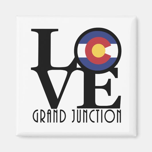 LOVE Grand Junction Colorado Magneet (Voorkant)