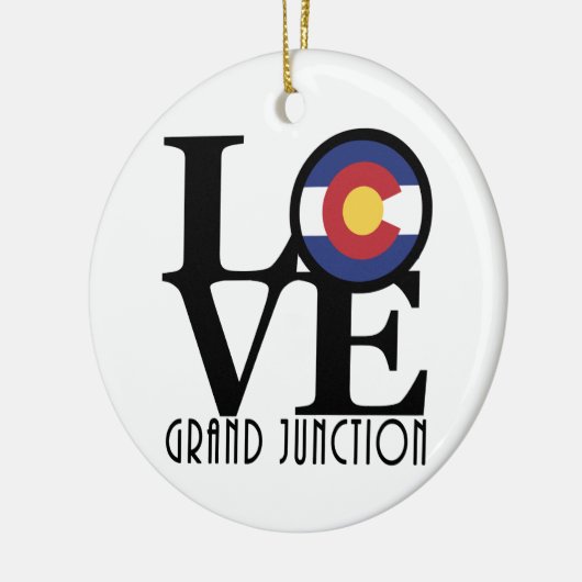 LOVE Grand Junction Keramisch Ornament (Links)