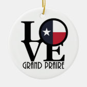 LOVE Grand Prairie Texas Keramisch Ornament (Voorkant)