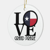 LOVE Grand Prairie Texas Keramisch Ornament (Links)