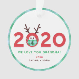 Love Grandma 2020 Custom Foto Acryl Ornament
