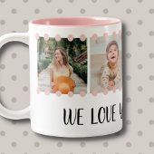 Love Grandma Sweet Blush Pink 4 Photo Collage Mok