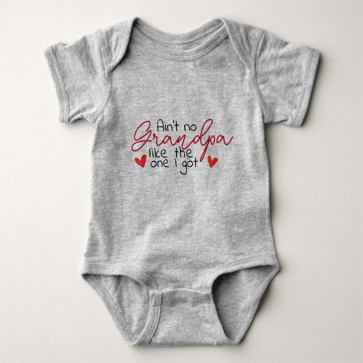 Love Grandpa Fun with Hearts Romper (Voorkant)