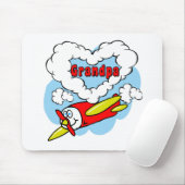 Love Grandpa Kinder Airplane Muismat (Met muis)